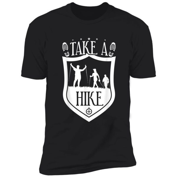 hiking mountain take a hike camping shirt