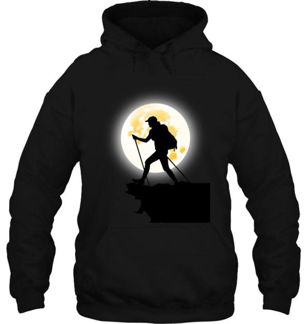 hiking on the moon hoodie