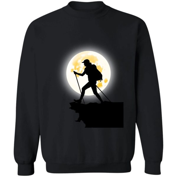 hiking on the moon sweatshirt