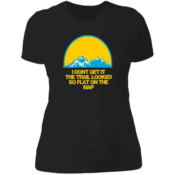 hiking outdoor activity hiking and trailnature lady t-shirt