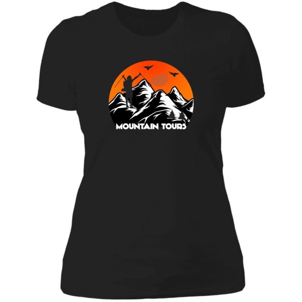 hiking quotes lady t-shirt