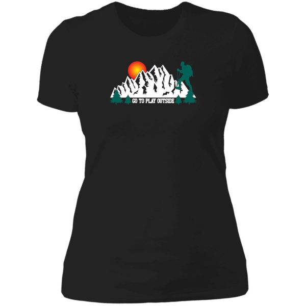 hiking quotes lady t-shirt