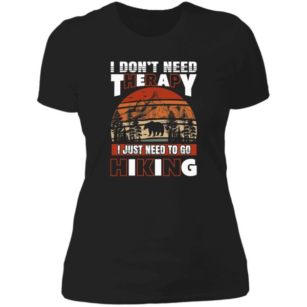 hiking quotes lady t-shirt