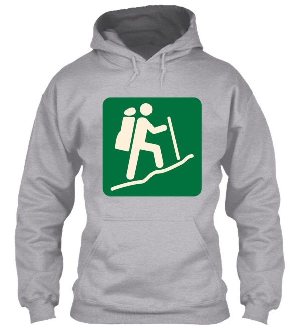 hiking sign - camper hiker climber hoodie