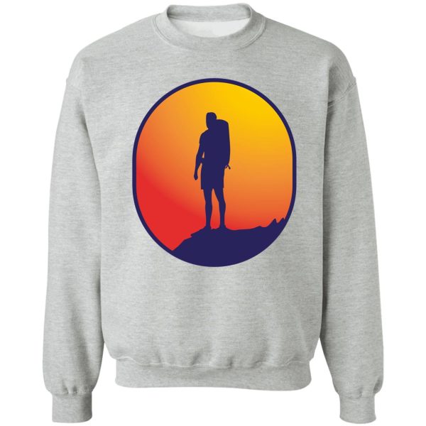 hiking silhouette sweatshirt