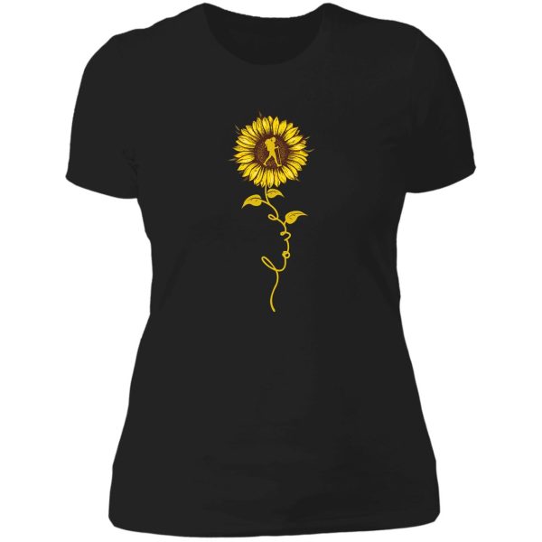 hiking - sunflower love lady t-shirt