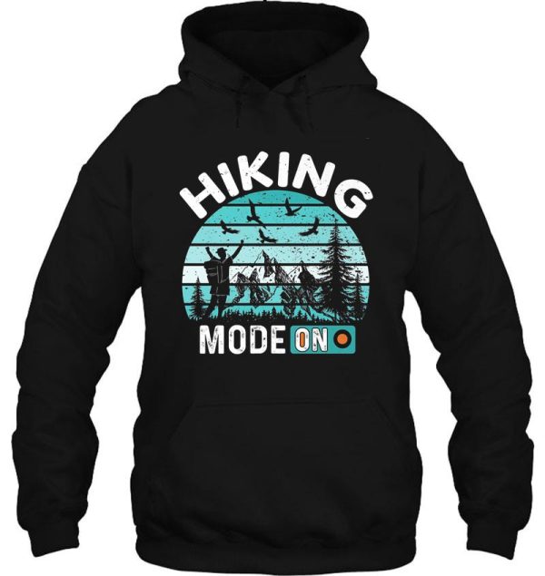 hiking sunset retro hoodie