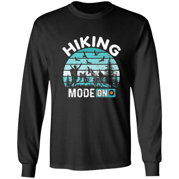 hiking sunset retro long sleeve