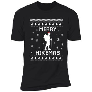 hiking ugly christmas sweater gift for hiking lovers & hikers shirt