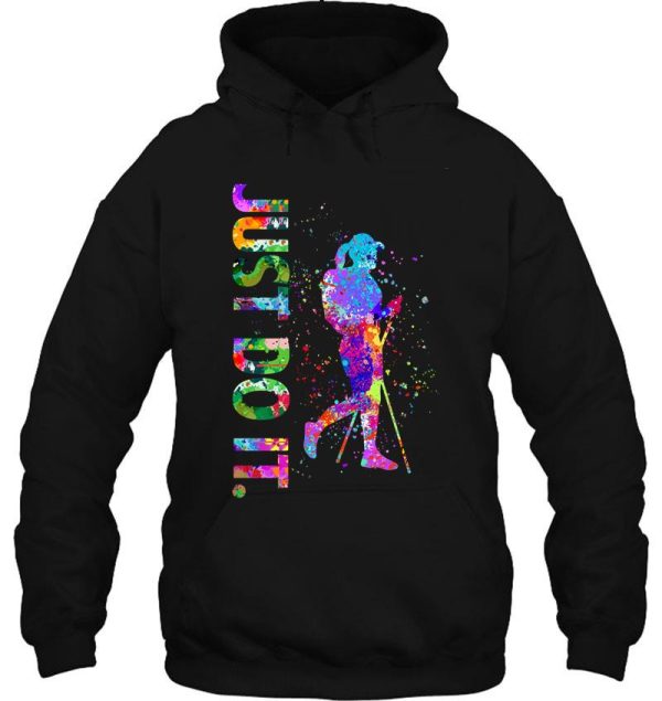 hiking watercolor hoodie