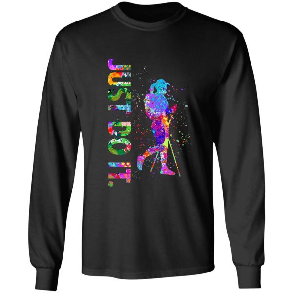 hiking watercolor long sleeve