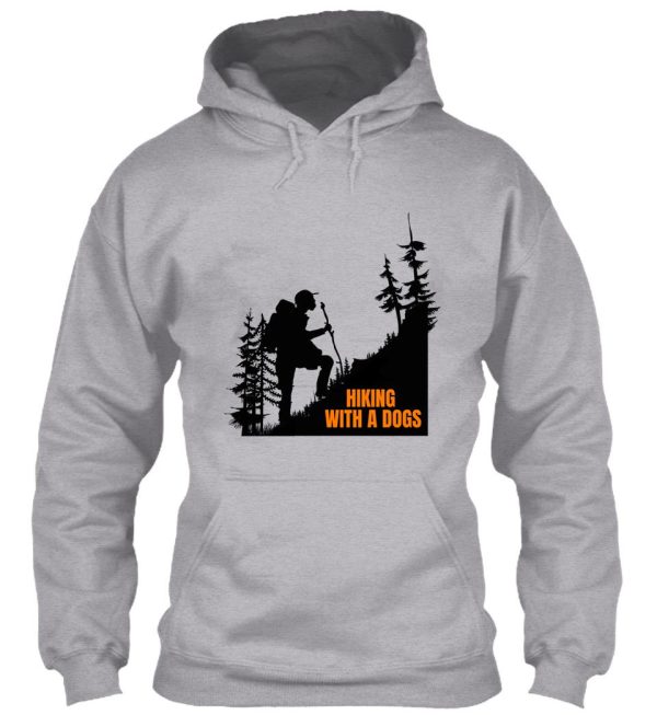 hiking with a dogs tree funny gift idea for christmas hoodie