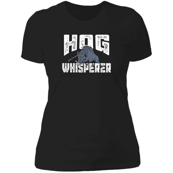 hog hunter hunting season lady t-shirt