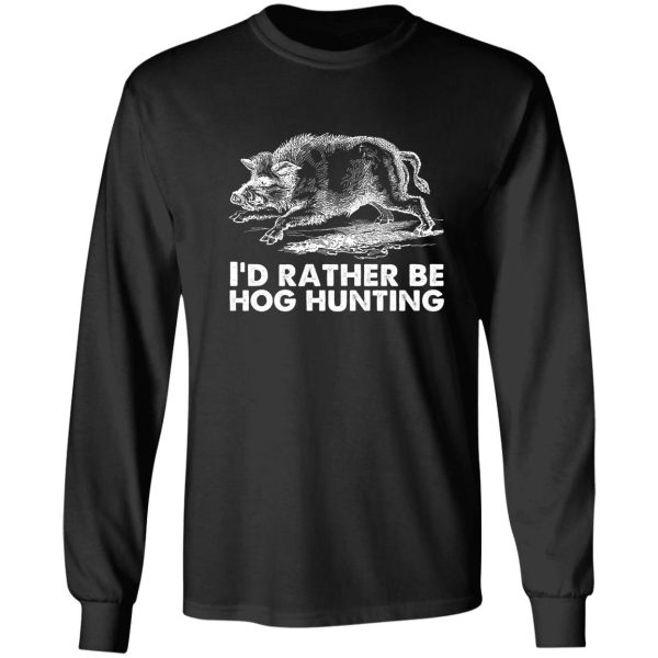 hog removal technician t shirt boar hunting vintage pig long sleeve