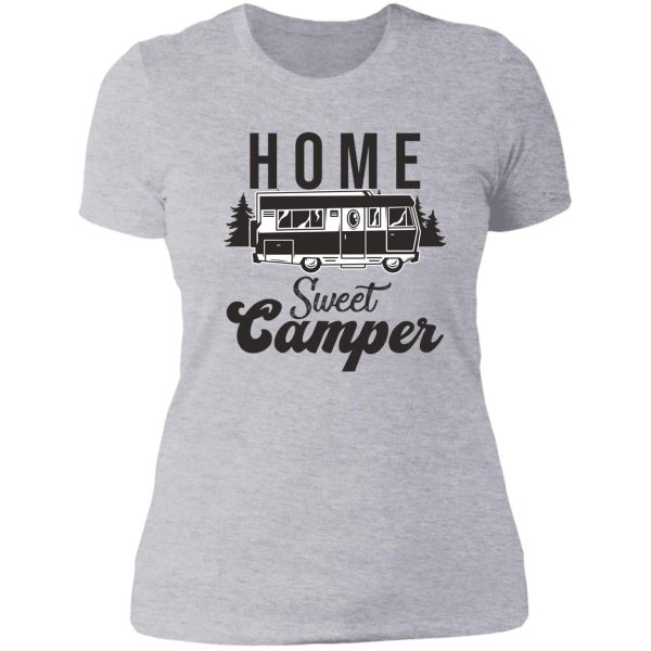 home sweet camper lady t-shirt