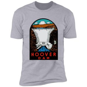 hoover dam vintage travel decal shirt