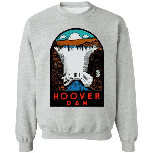 hoover dam vintage travel decal sweatshirt