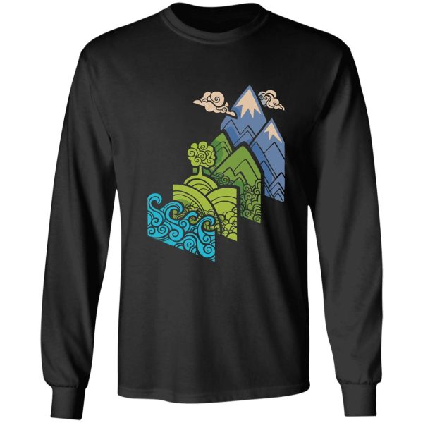 how to build a landscape blue long sleeve