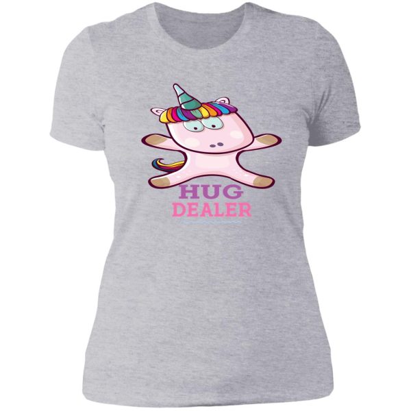 hug dealer unicorn lady t-shirt