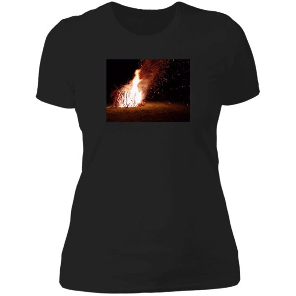 huge campfire lady t-shirt