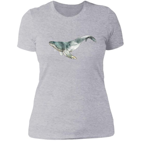 humpback whale lady t-shirt