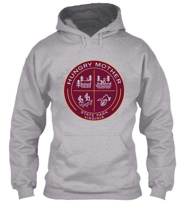 hungry mother state park heraldic logo hoodie