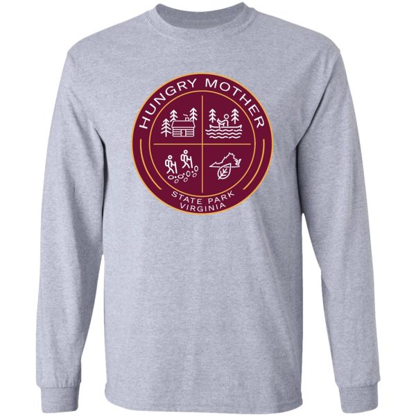 hungry mother state park heraldic logo long sleeve