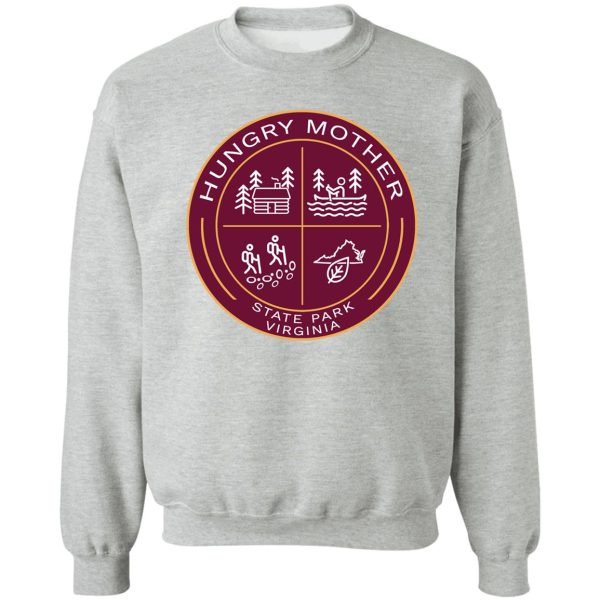 hungry mother state park heraldic logo sweatshirt