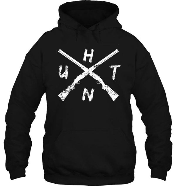 hunt guns cross hoodie