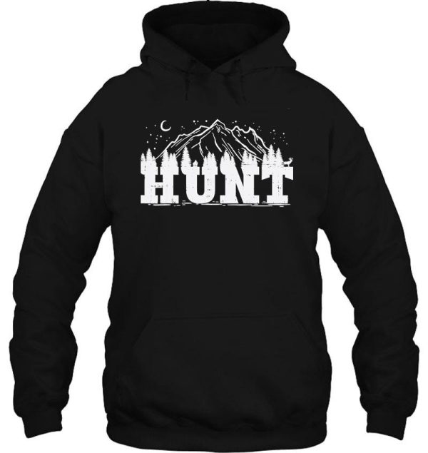 hunt trees mountain wildlife hunting archery hunter gift hoodie