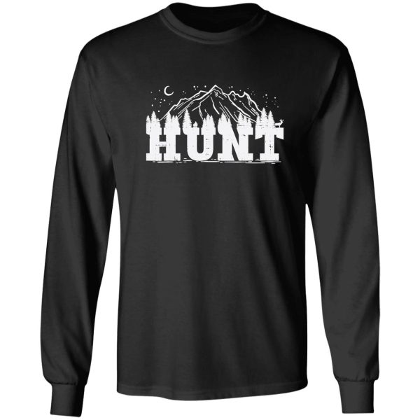 hunt trees mountain wildlife hunting archery hunter gift long sleeve