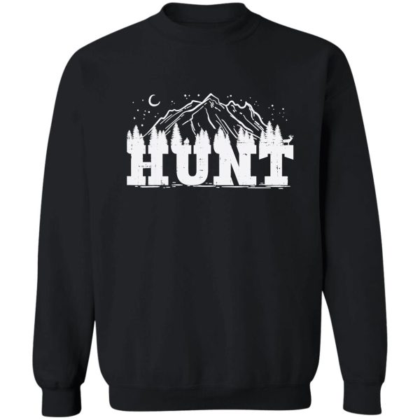 hunt trees mountain wildlife hunting archery hunter gift sweatshirt
