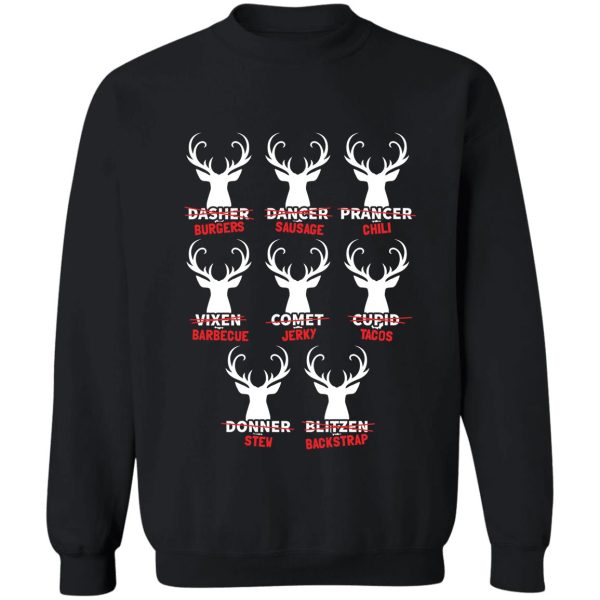 hunter santas reindeer sweatshirt
