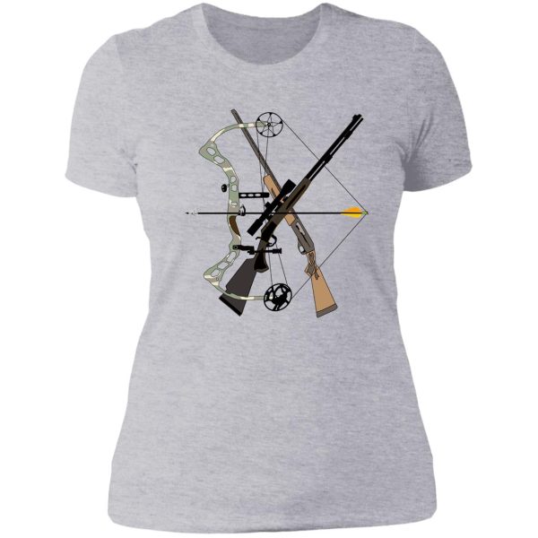 hunter toys hunting weapons hunter gifts lady t-shirt