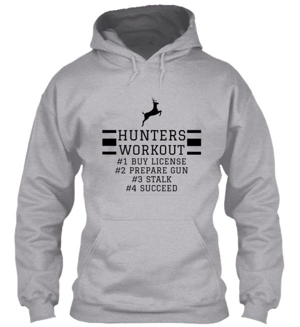 hunters workout design hoodie