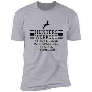 hunters workout design shirt