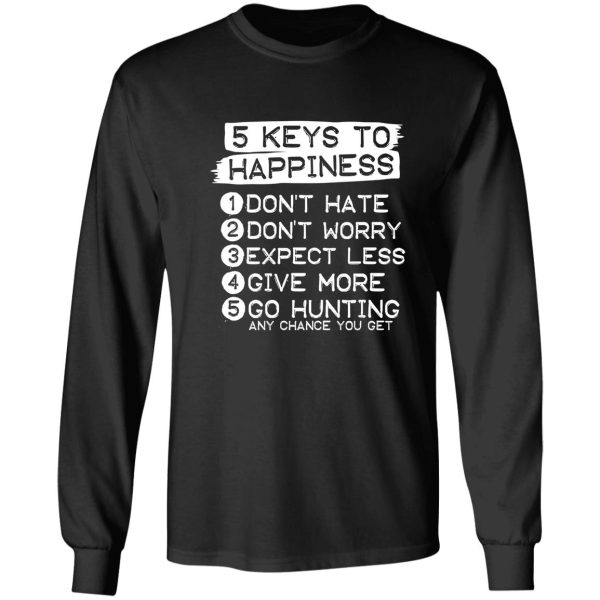 hunting 5 keys to happiness long sleeve