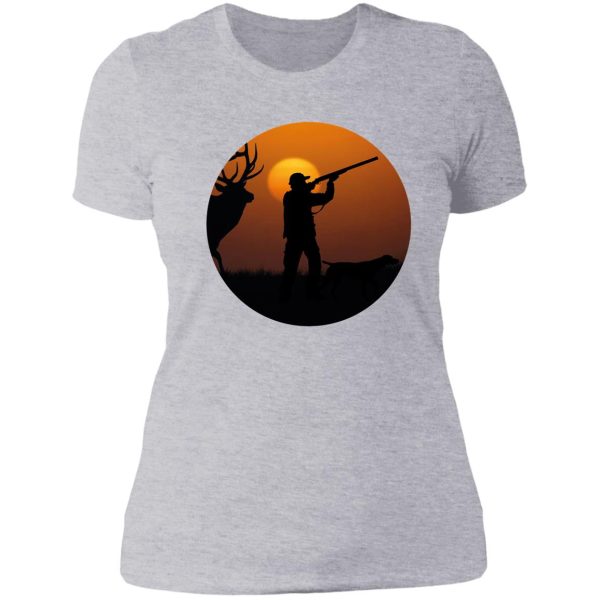 hunting and fishing tshirt gift forman huntman tee lady t-shirt