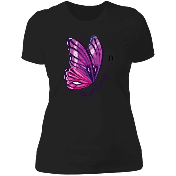 hunting butterfly cute shirt hunters lady t-shirt