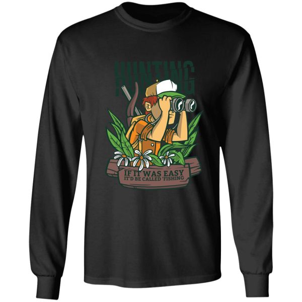 hunting cartoon quote long sleeve