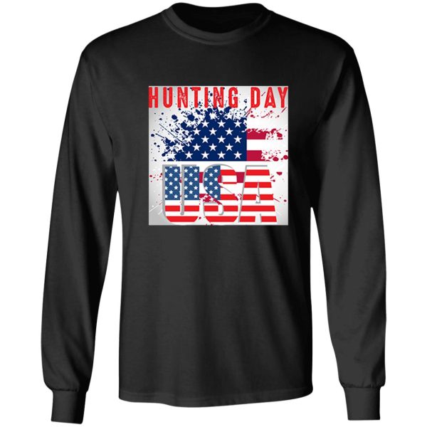 hunting day usa hunting flag long sleeve