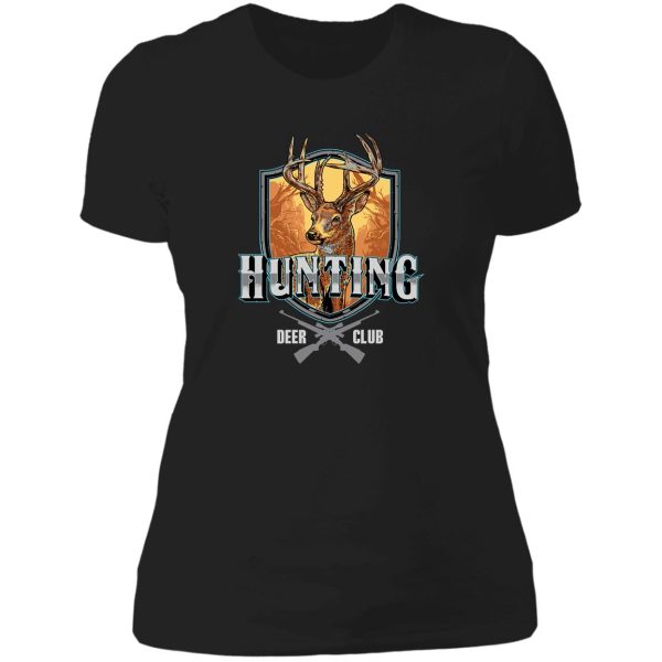 hunting deer club lady t-shirt