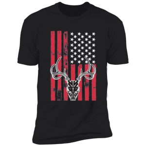 hunting deer skull flag shirt
