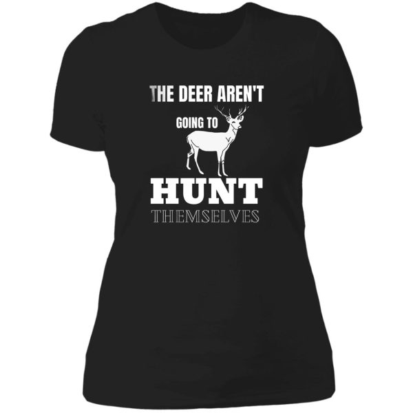 hunting deer t- shirt lady t-shirt