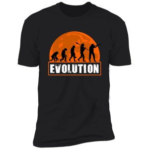 hunting evolution funny human shirt