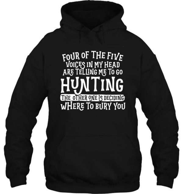 hunting four of the five voices in my head hoodie