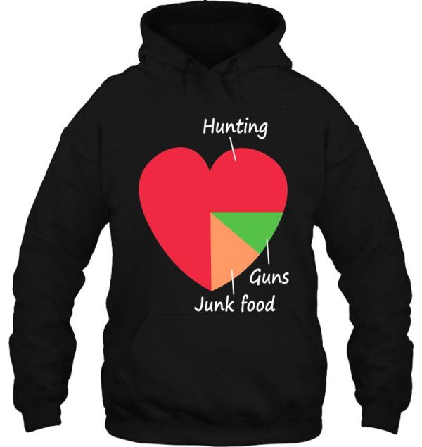 hunting guns junk food gift for husband hoodie