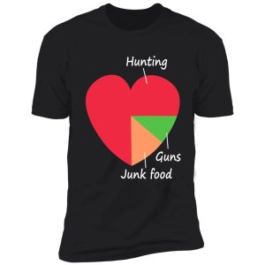 hunting guns junk food gift for husband shirt