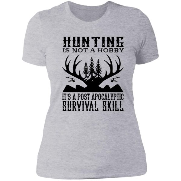 hunting is not-01 lady t-shirt