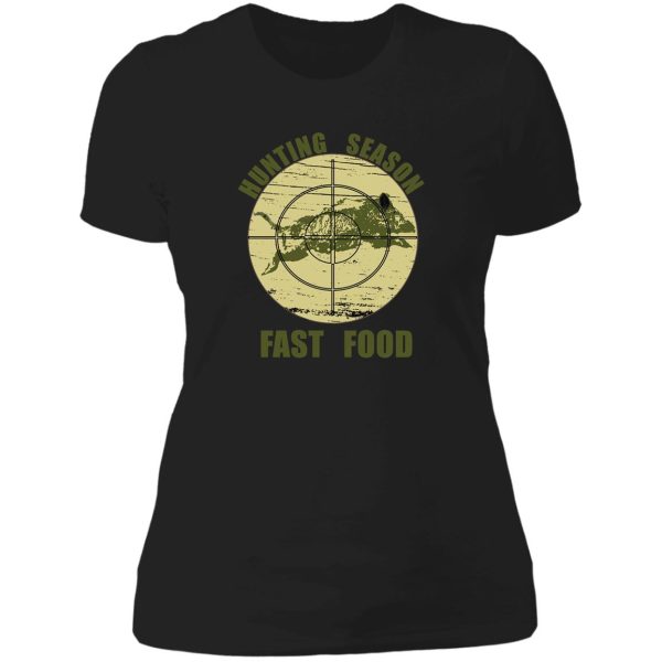 hunting joke lady t-shirt